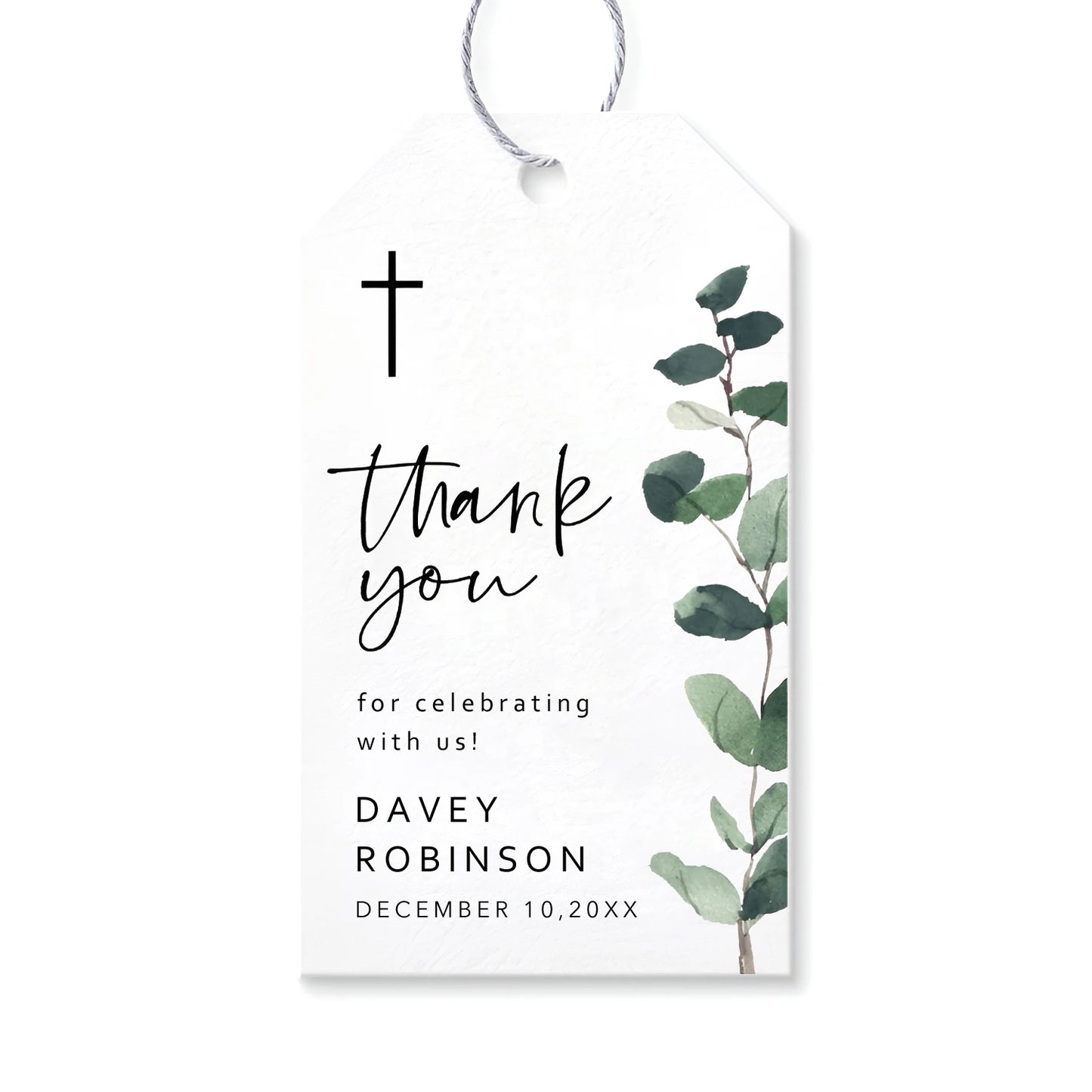 Custom name tag Baptism or Confirmation 50pcs