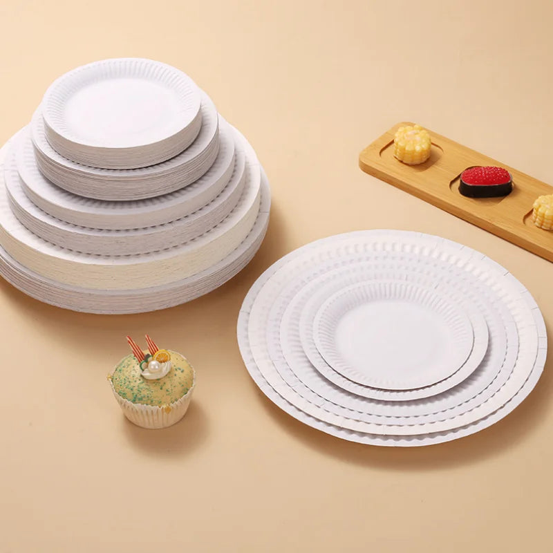 50PCS Disposable Party Paper Plates – 6/7/9 Inch