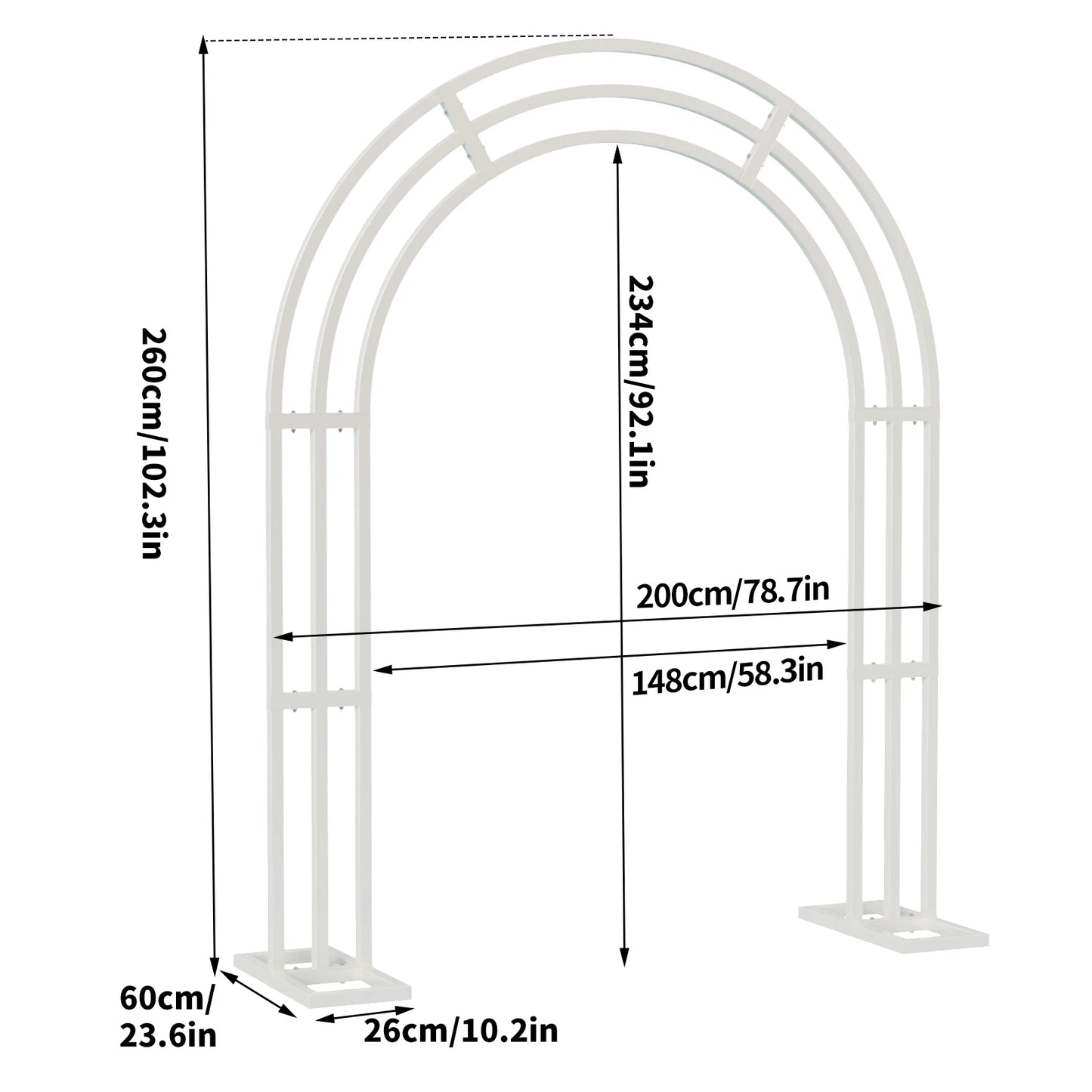 Large arch stand 3 layer