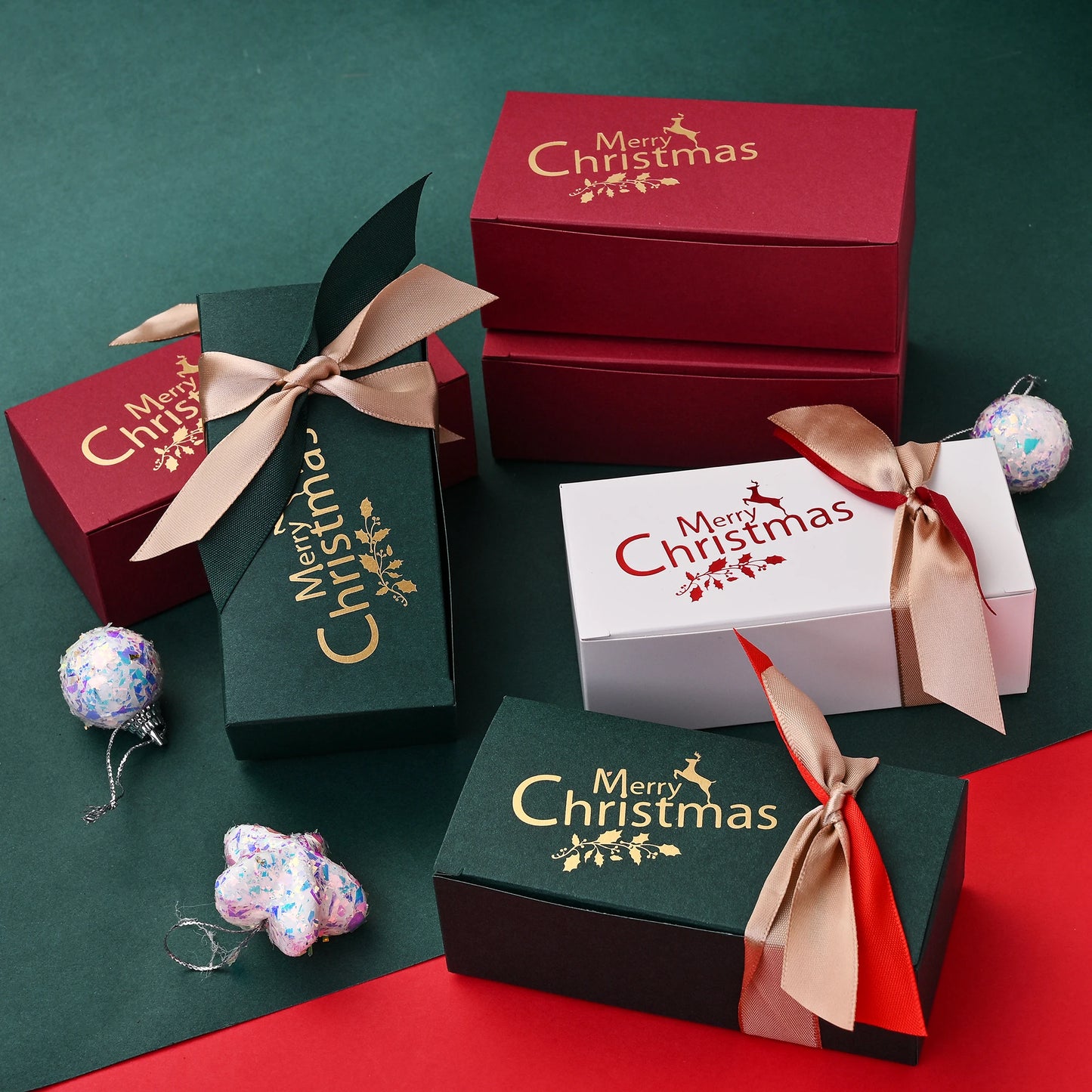 10pcs Merry Christmas Gift Boxes