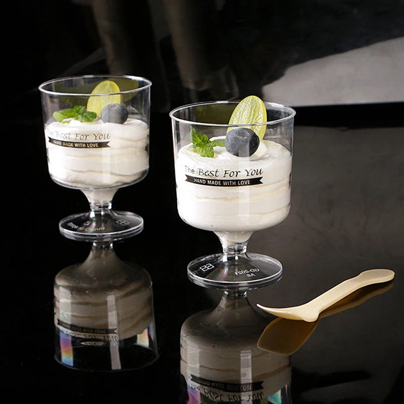 Mini disposable plastic cups 5/10pc