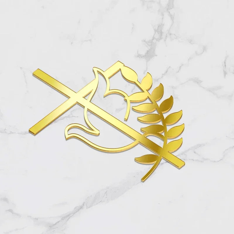 Baptism , Christening Communion Cross cake topper (L 10*14.8cm)