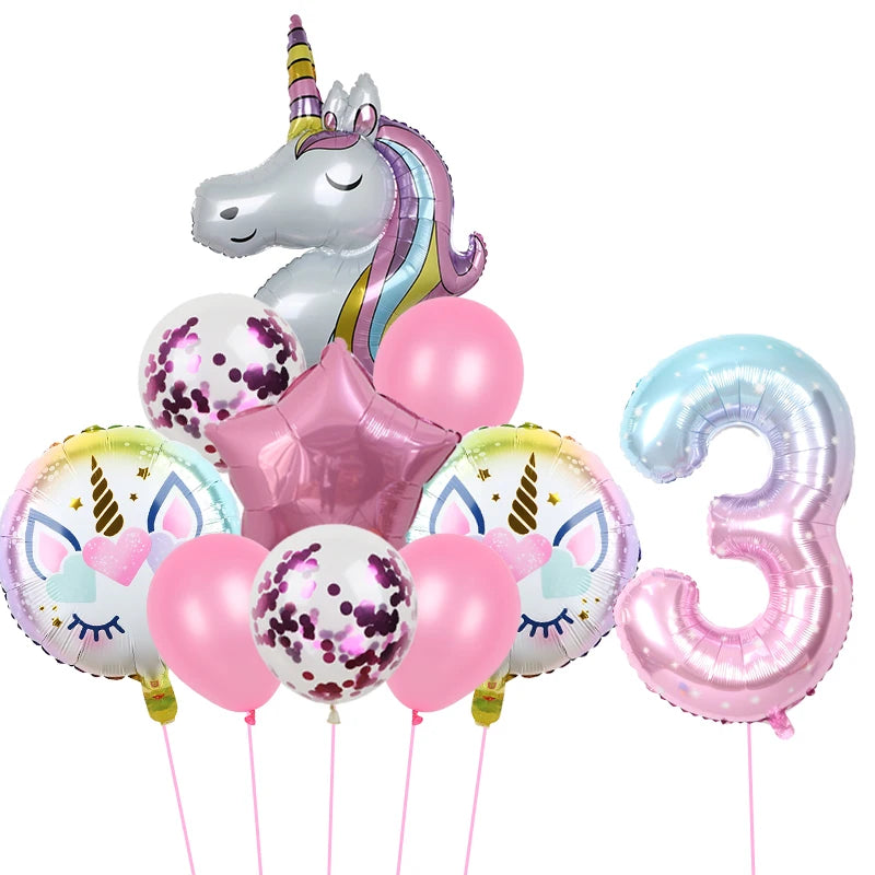 1Set Unicorn theme balloon 32inch