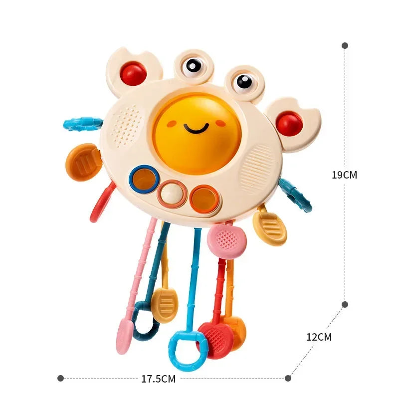 Montessori Pull String Silicone Sensory Toy