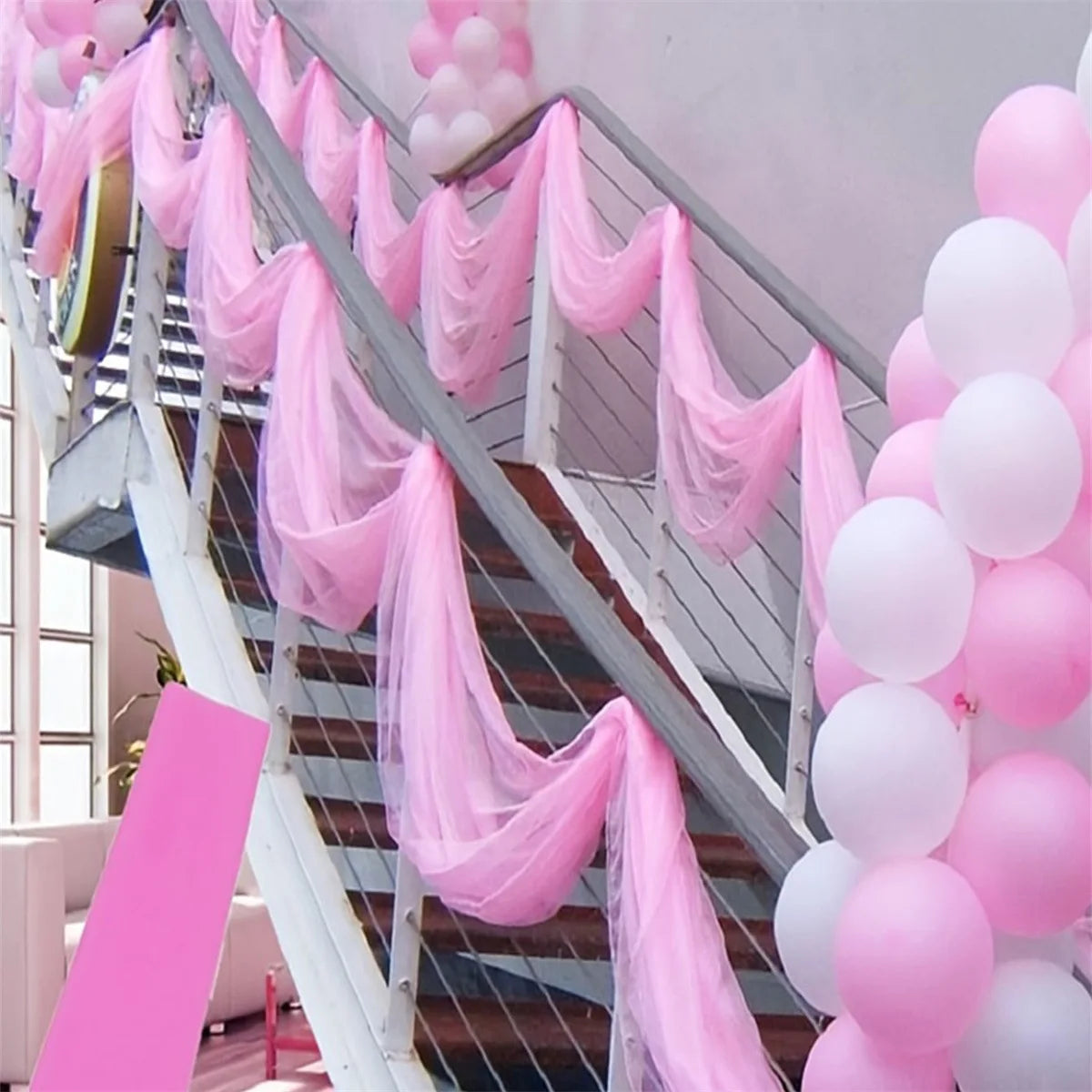 Gauze wedding layou decoration 1PC 500cm*48cm