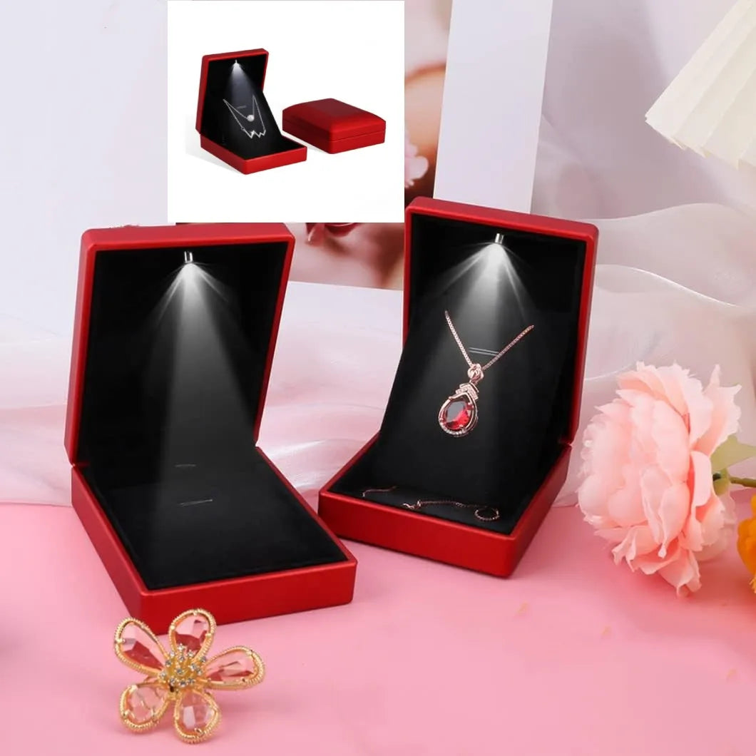 LED gift box for necklaces