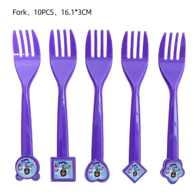 Gabby Dollhouse Party Tableware Set