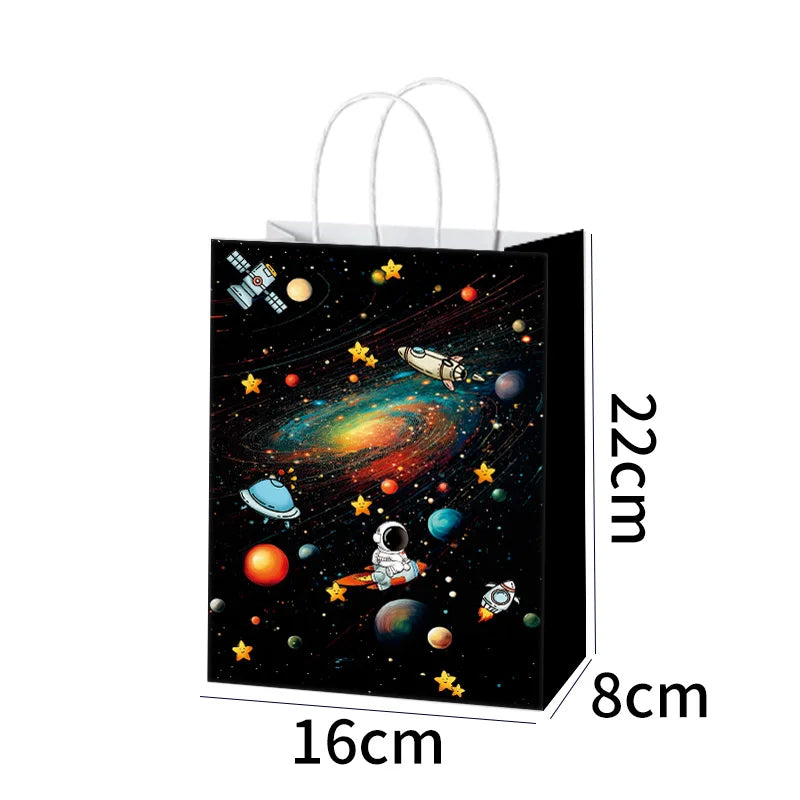 Outer Space with handle bags 6/12/24pcs