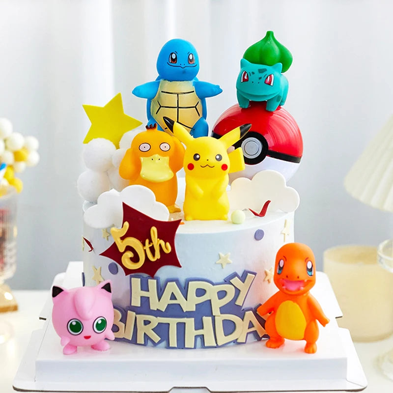 13PCS Pokémon Pikachu Cake Topper Set