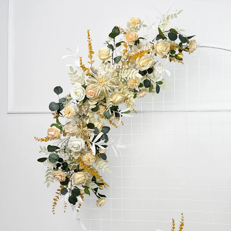 Artificial Crescent Flower Table & Arch Decoration