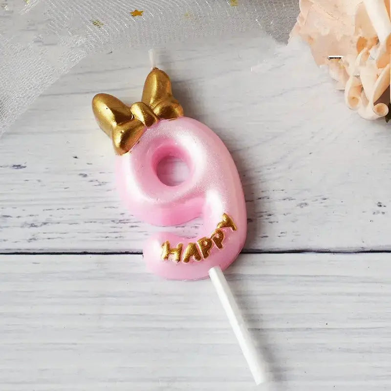 Mickey pink candle
