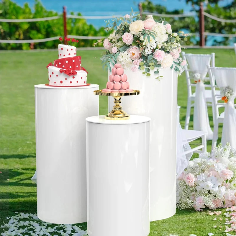 Cylinder pedestal stand 3Pcs