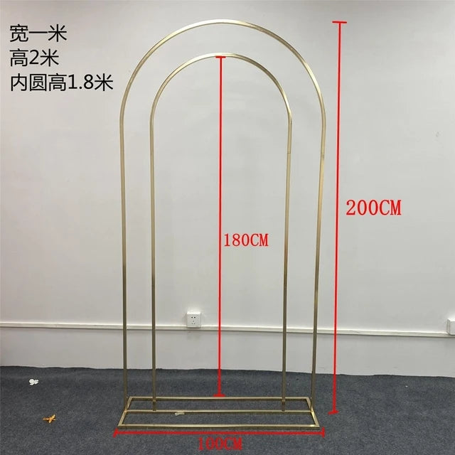 Gold Square arch - stand