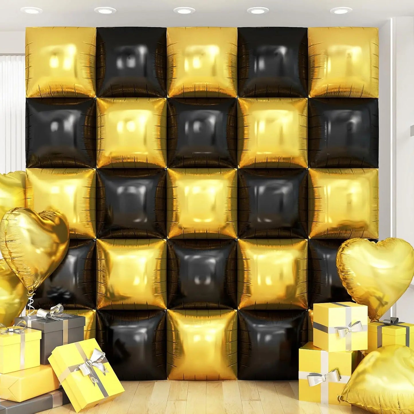 Wall square double-sided balloons 50 pieces