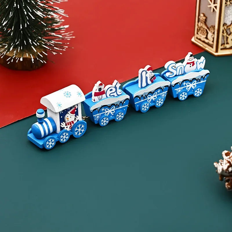 Wooden Christmas Train Ornament