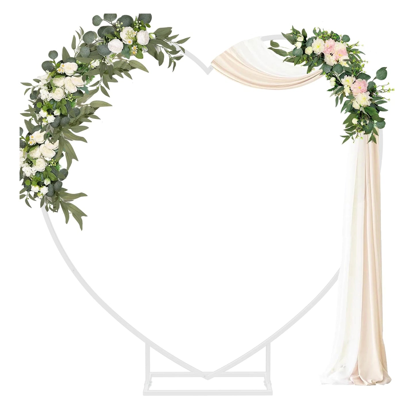 Heart metal arch backdrop stand decoration