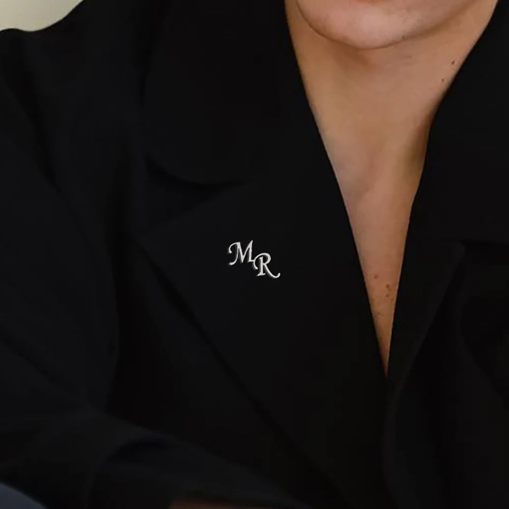 Custom Initials Brooch
