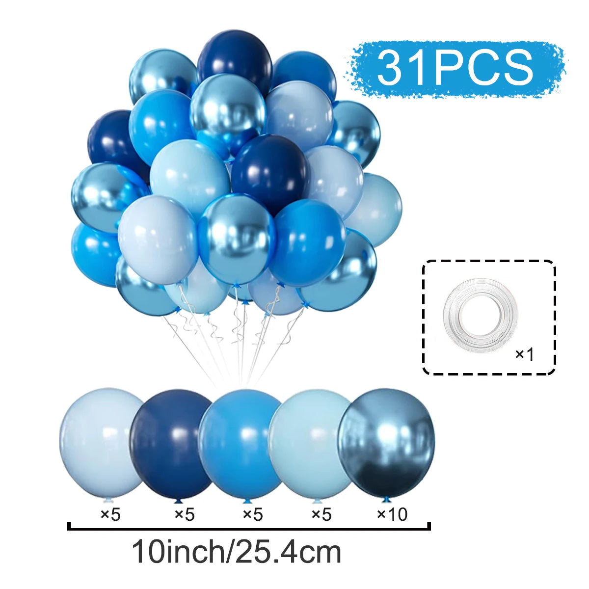 Balloons Pearl Latex 31/36/37/51/101Pcs