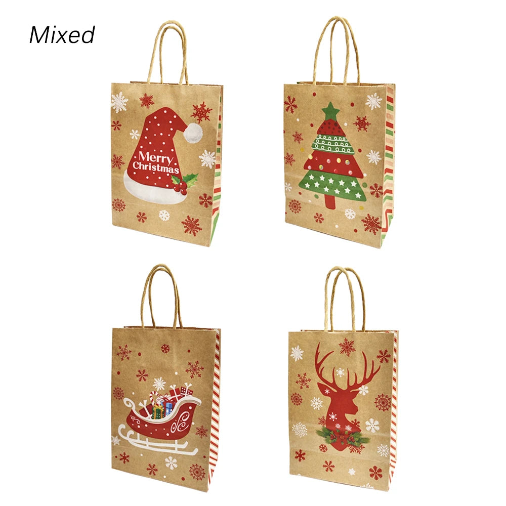 4pcs Christmas Paper Gift Bagsba