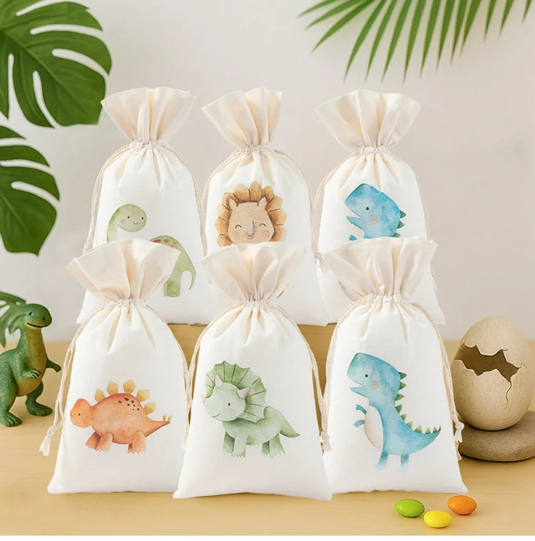 Animal character Gift Bags for Party 6pcs