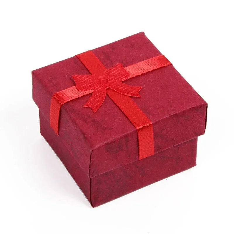 12pcs Jewelry packaging box Multi-color 4*4*3CM