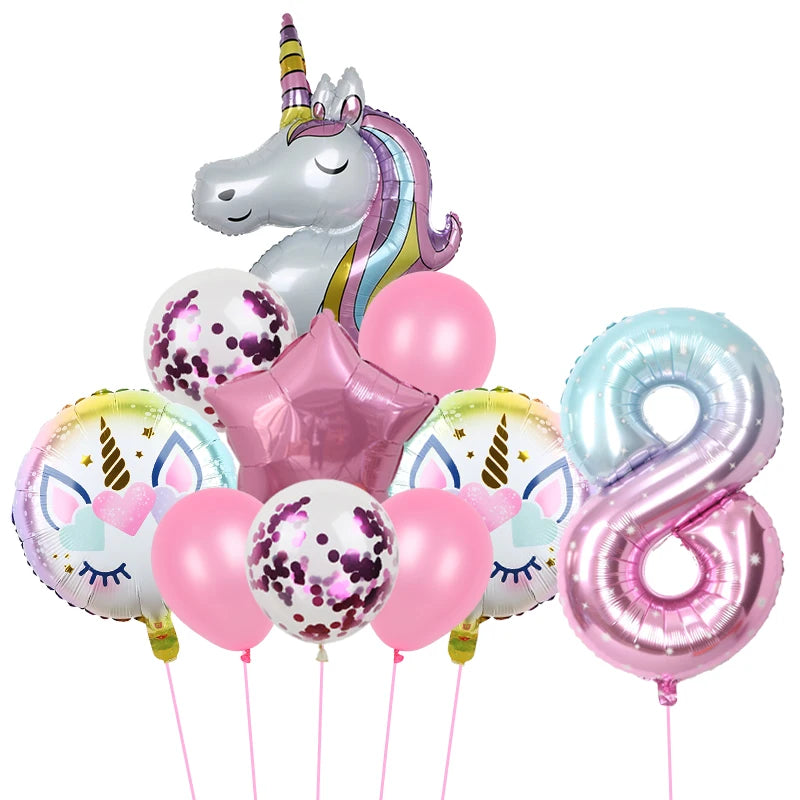 1Set Unicorn theme balloon 32inch