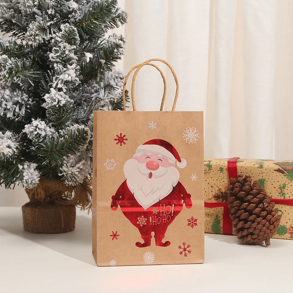Santa Kraft Gift Packaging Bags