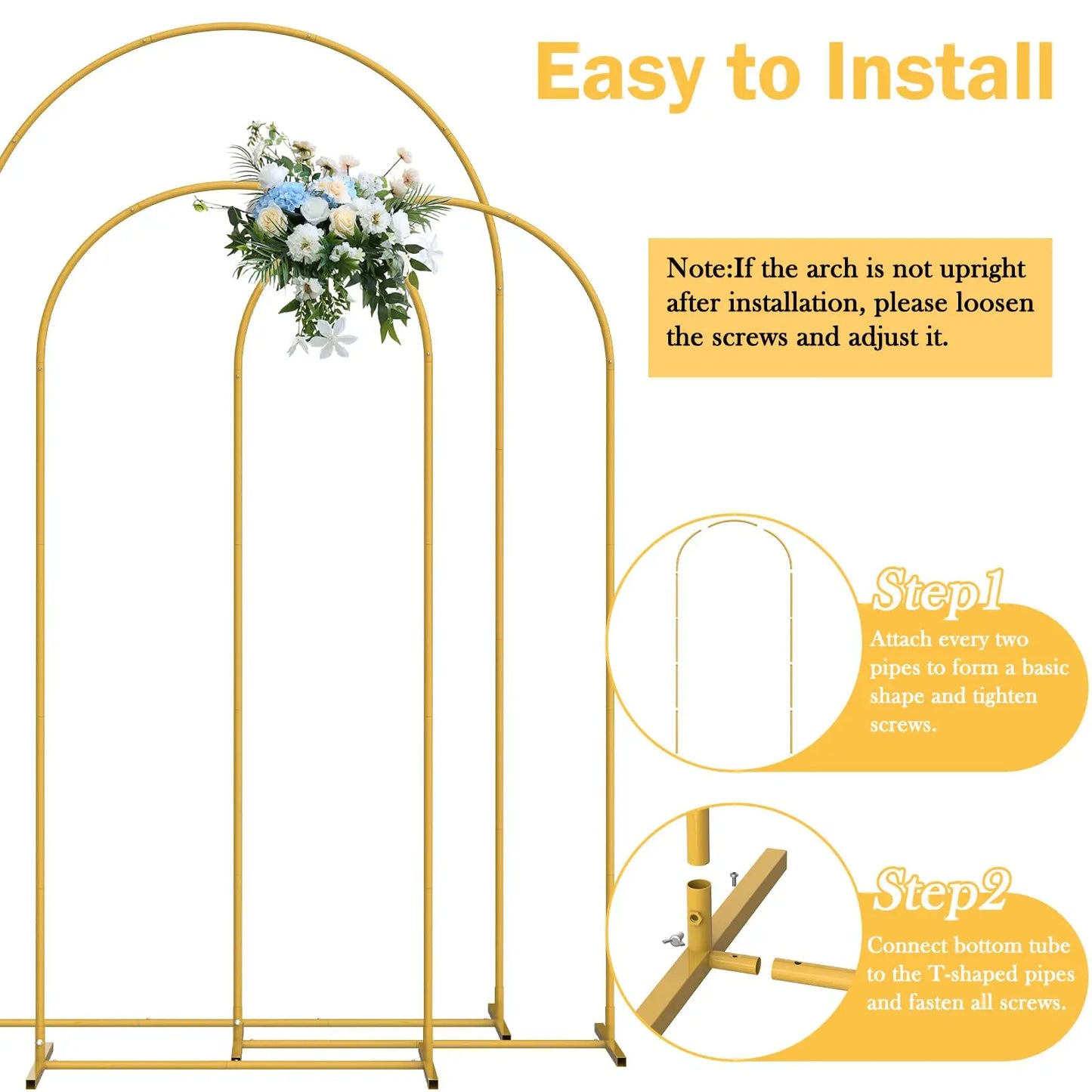 Gold backdrop stand, 3 Set
