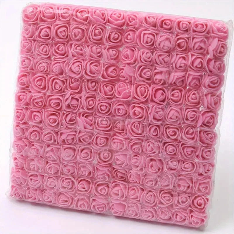 Red mini Lace Pe Rose 144pcs/2cm flowers