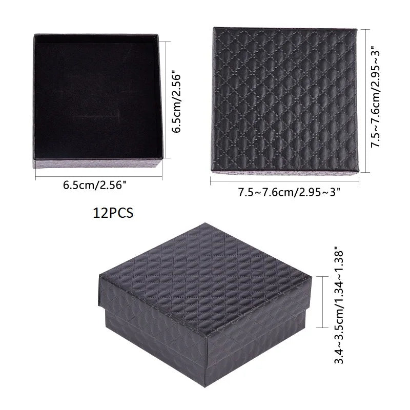 10 Pcs Black single watch box 3.4 x3x2