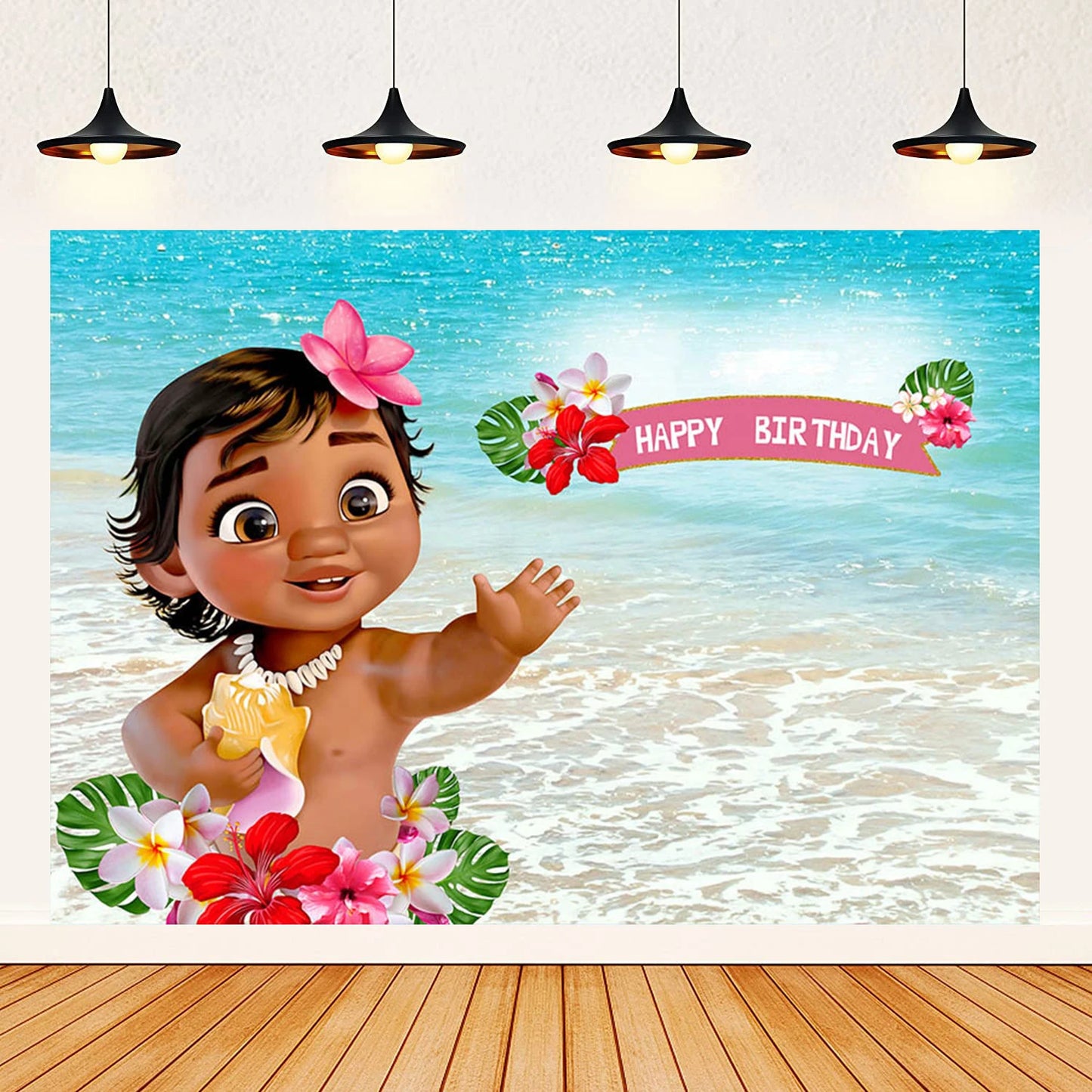 Moana theme background decoration