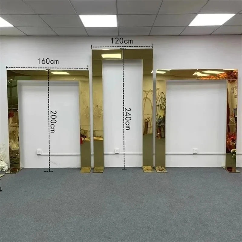 1pcs or 3pcs Shiny arch door backdrop stand