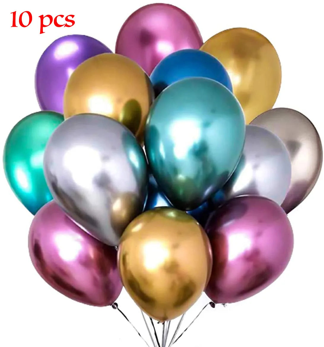 10/20PCS Star Confetti Latex Balloons