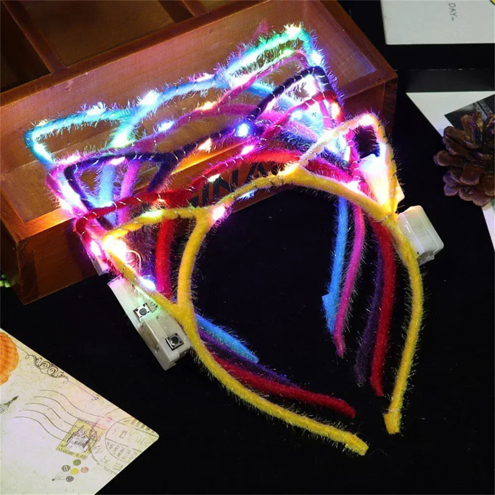 LED Light-up Bow Headba 5/1pcs