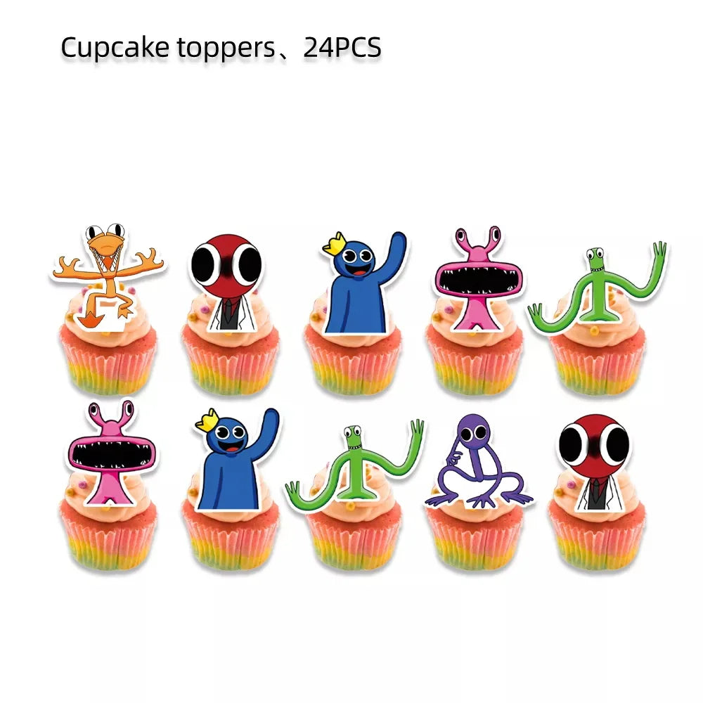 Caraktar cake decorations include cake topper