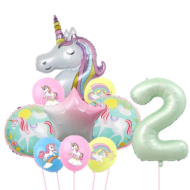 1Set Unicorn theme balloon 32inch