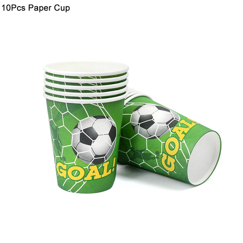 Soccer Party Tableware – Plates, Cups & Napkins