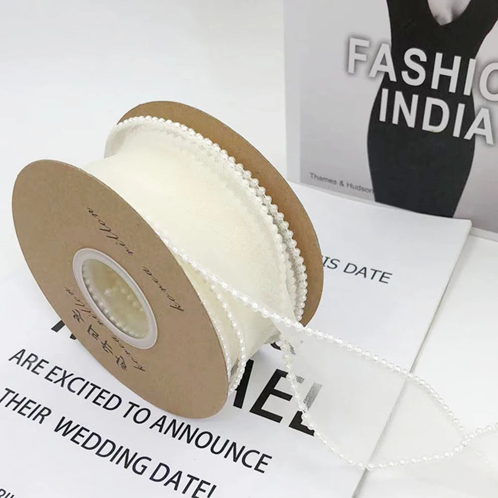 Gauze Organza packaging ribbon Lace H861 5Y/roll 4CM