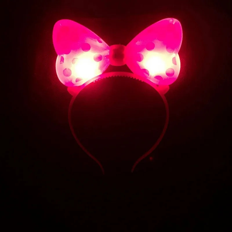LED Light-up Bow Headba 5/1pcs
