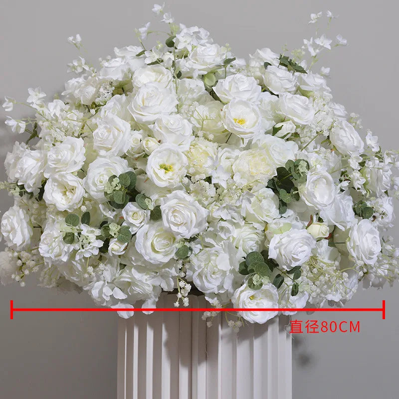 Tabel silk flowers for wedding decoration