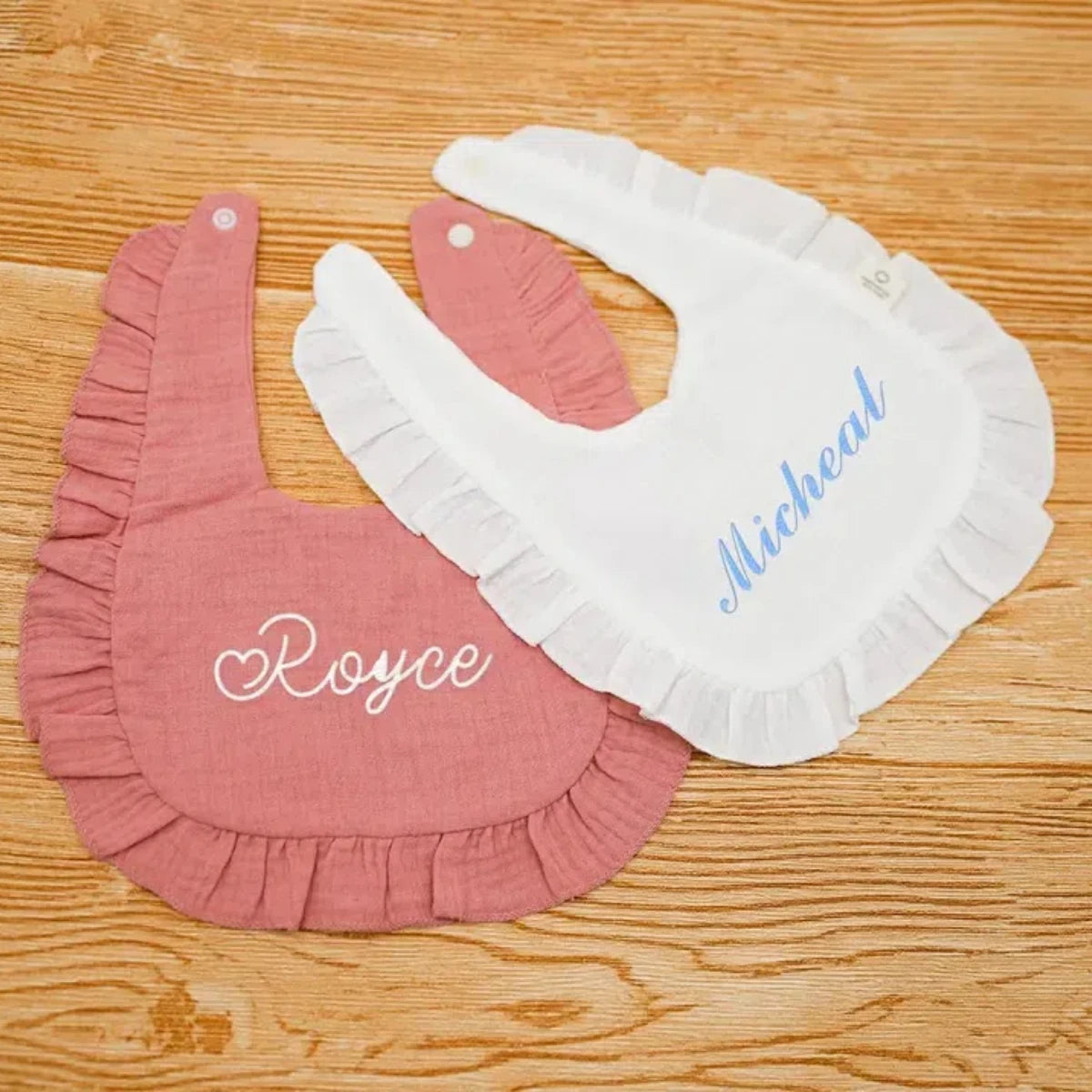 Custom name letter Nursery cloth bib