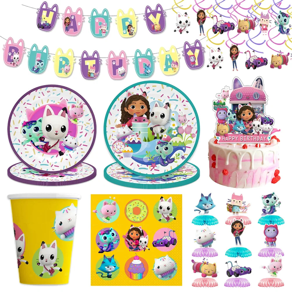 Gabby Dollhouse Party Tableware Set