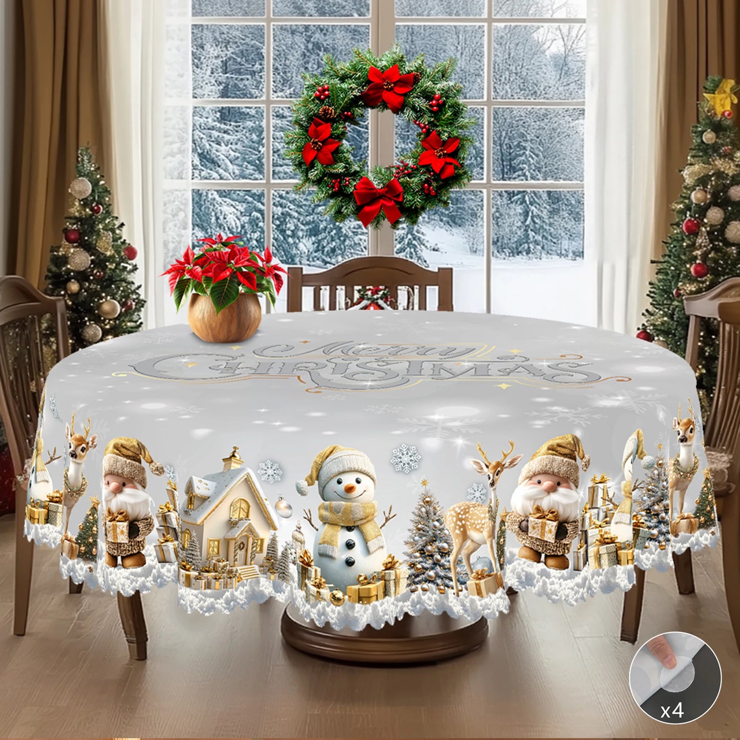 Christmas & New Year Table Cover