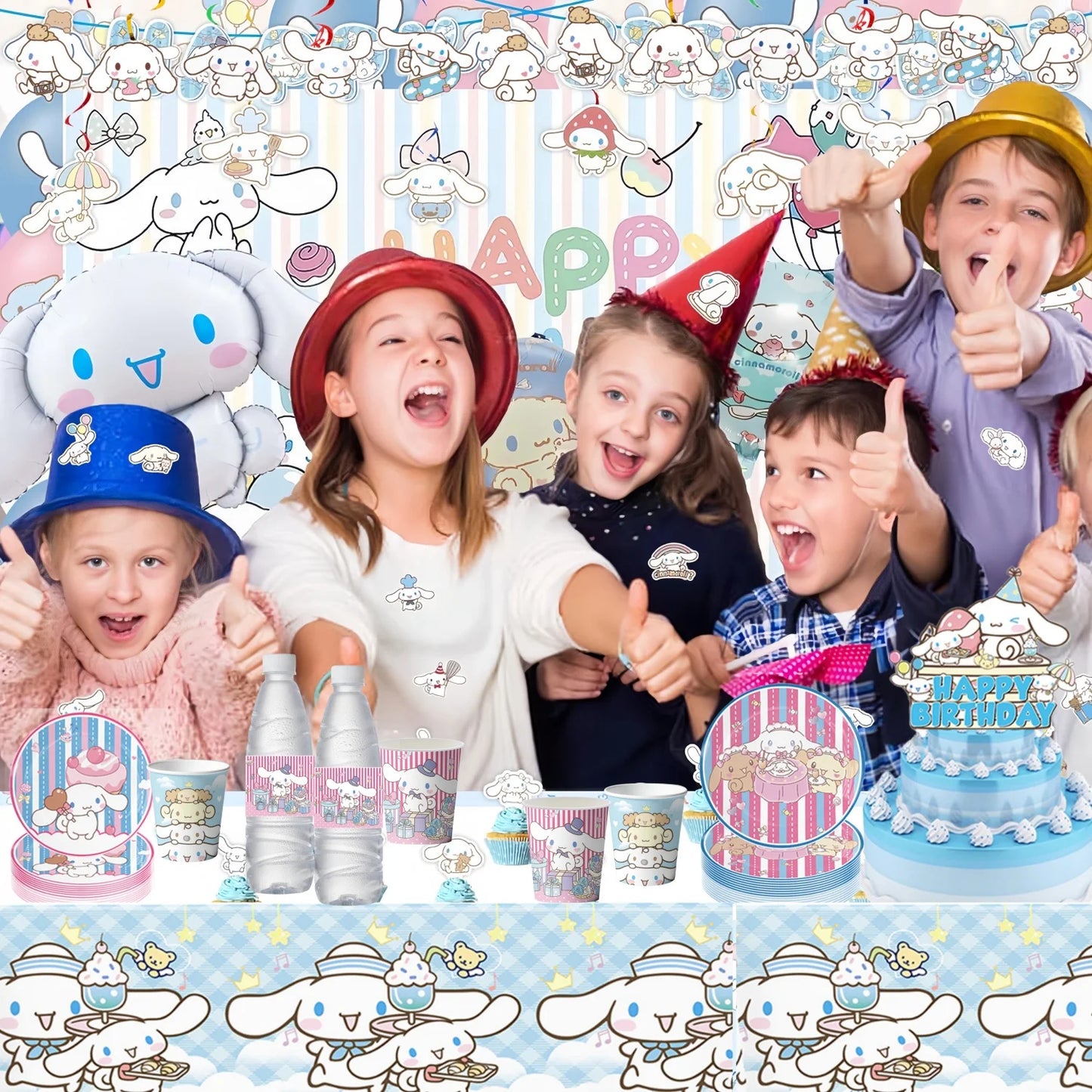Cinnamon party decorations kit