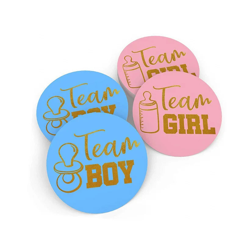 Disposable tableware set for Gender Reveal party