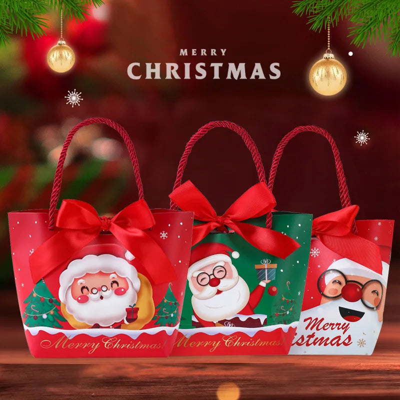 12/48pcs Creative Xmas Treat & Gift Bags