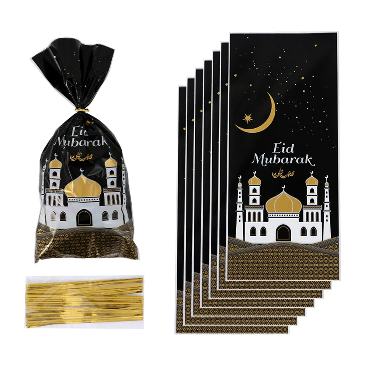Eid Mubarak Candy Bags 10/25/50pcs