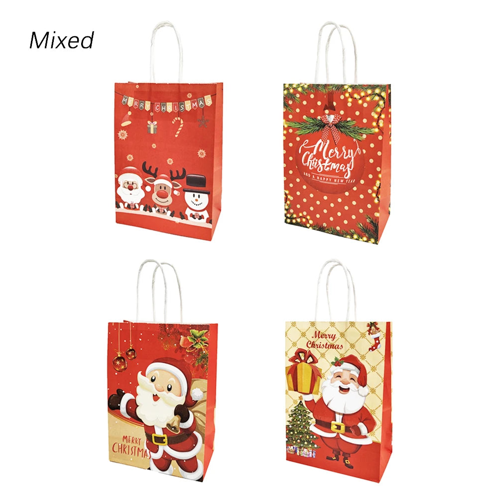 4pcs Christmas Paper Gift Bagsba