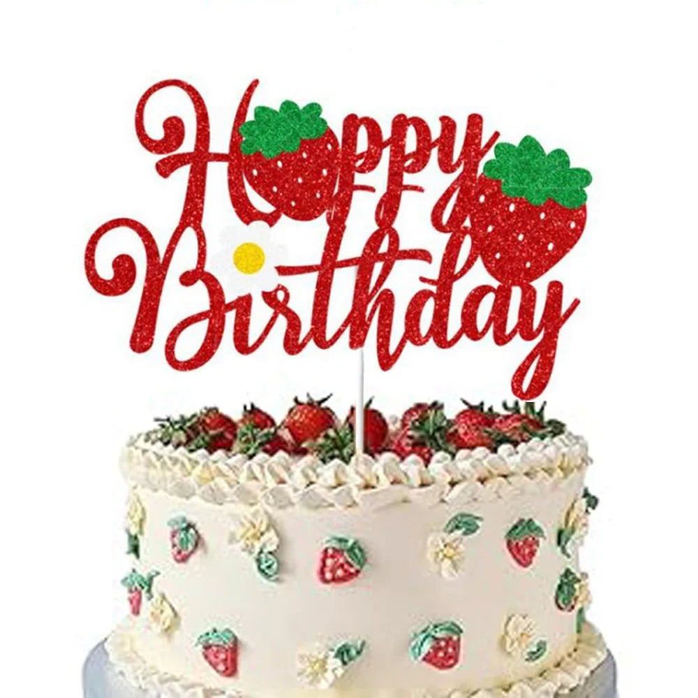 Pink Cake 3D decorations 13pcs