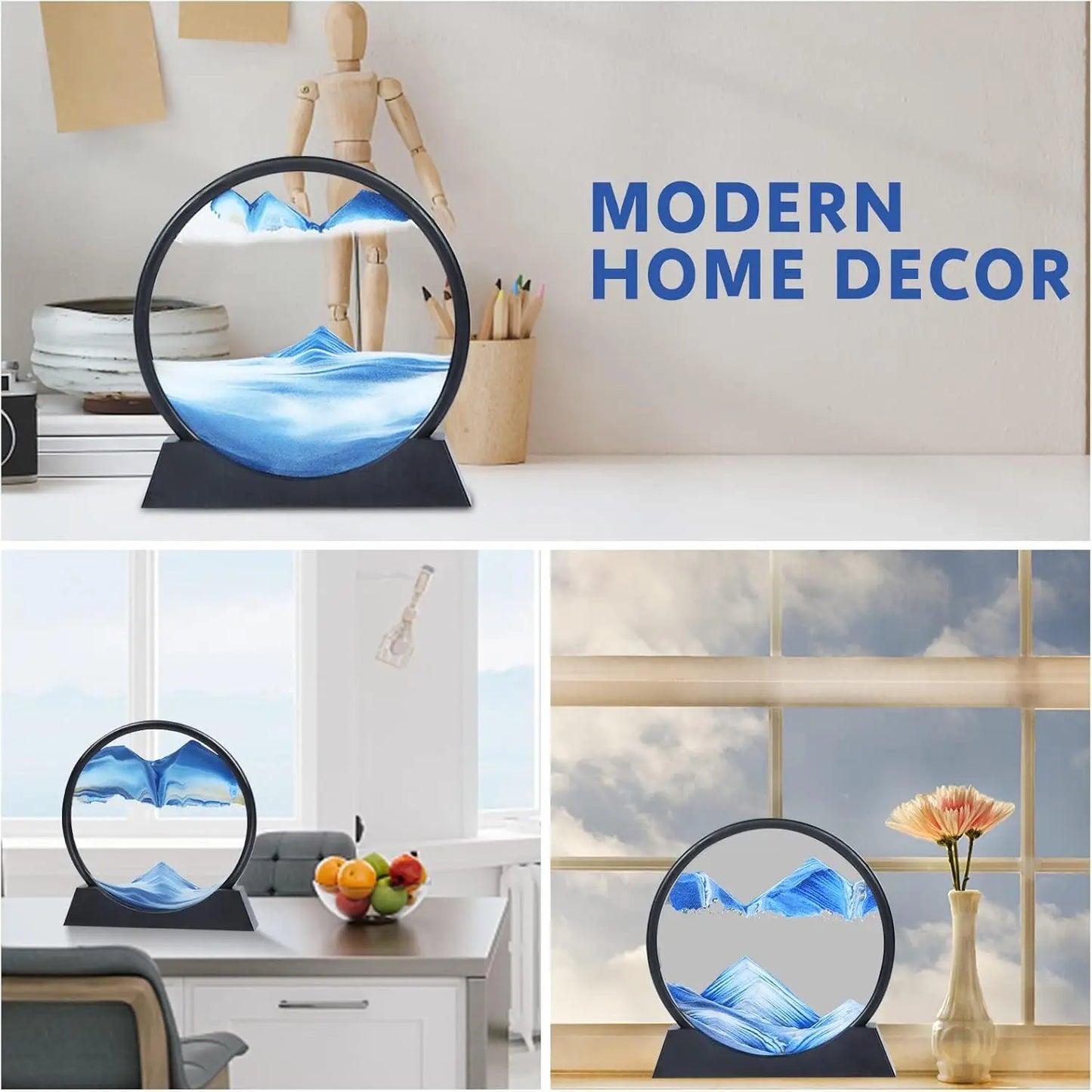 3D Quicksand hourglass moving art picture